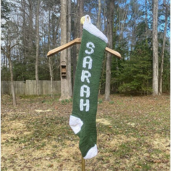 NWOT Sugar Baby Knits Handmade Sarah Christmas Stocking - Picture 1 of 5